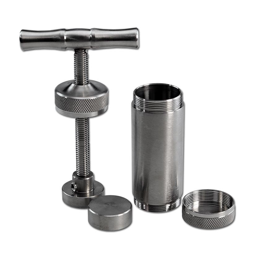 Black Leaf T-Press Pollenpresse Edelstahl in 3 Größen - dein-Onlineheadshop.de