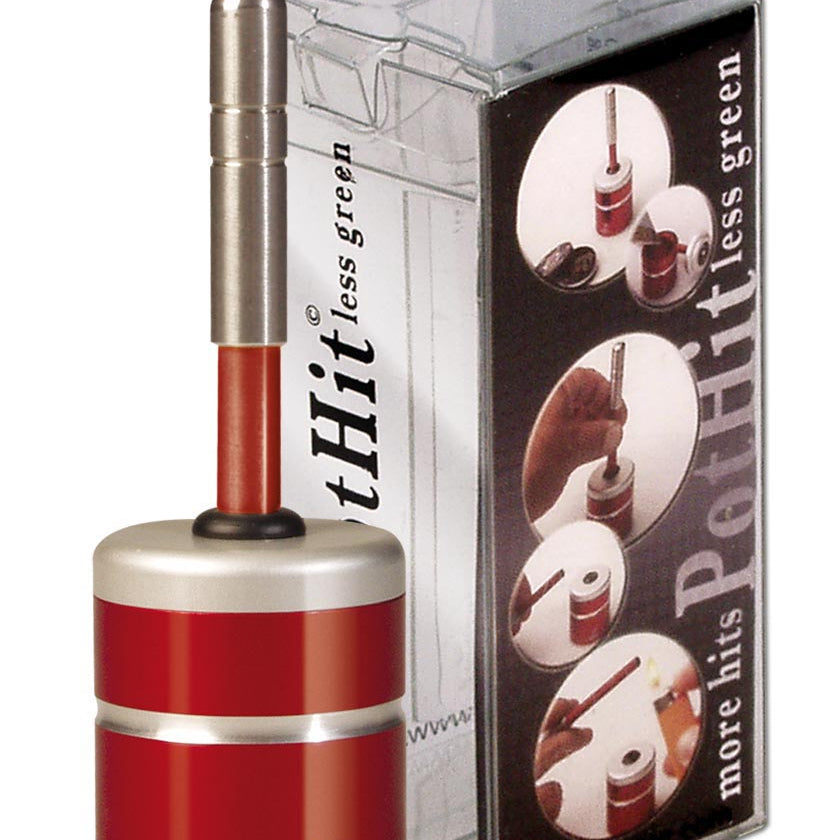 Black Leaf Pot-Hit, One-Hitter / Handpfeife aus Aluminium