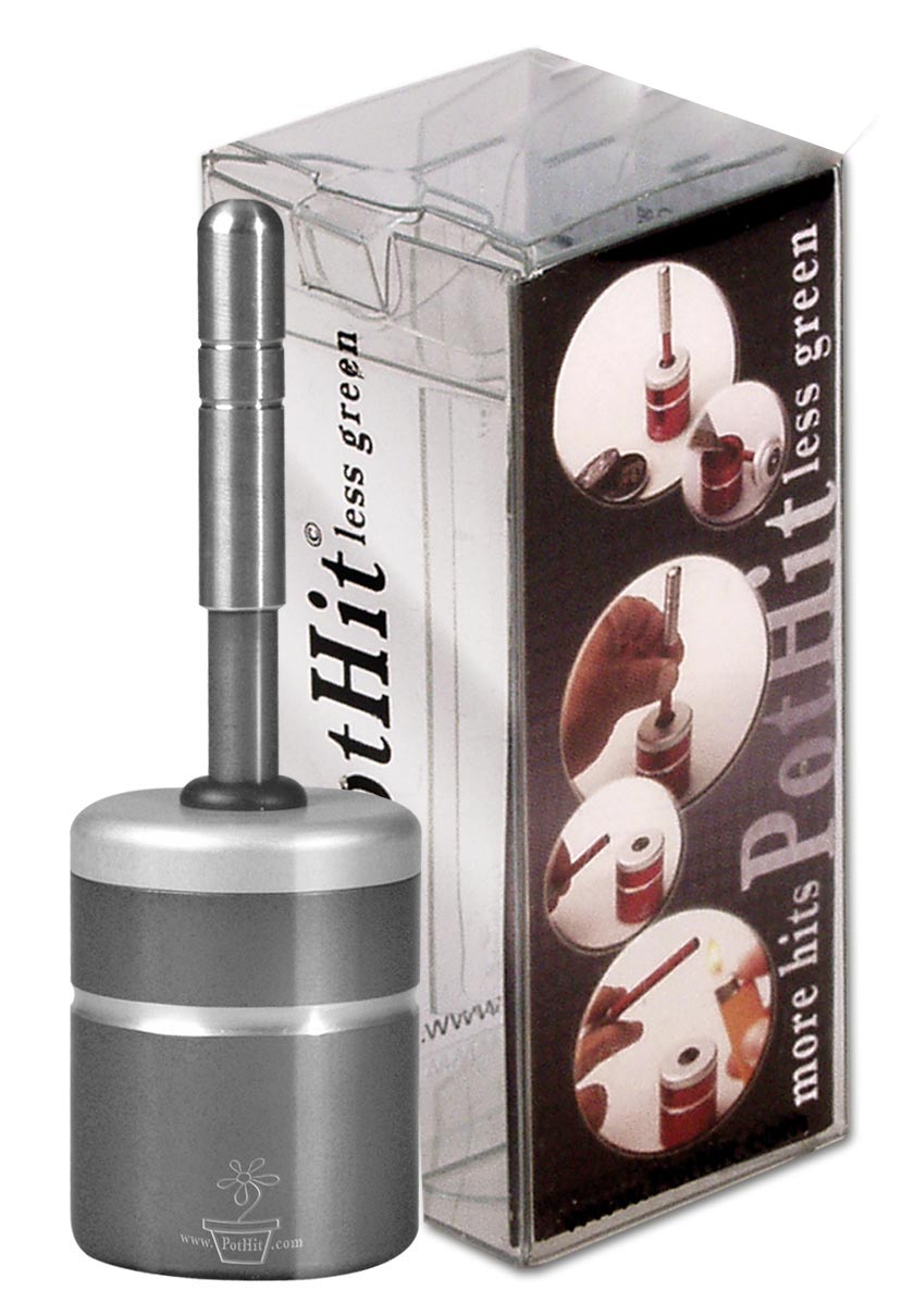 "Black Leaf" PotHit -One-Hitter - Handpfeife - verschiedene Farben - dein-Onlineheadshop.de