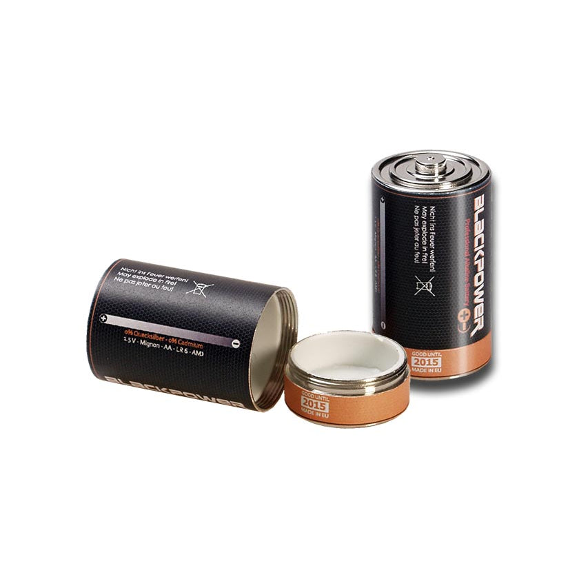 Batterieattrappe, Versteckdose Batterie Typ D