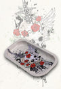 Black Leaf Rolling Tray 206x105x18mm Metall - viele Designs - dein-Onlineheadshop.de