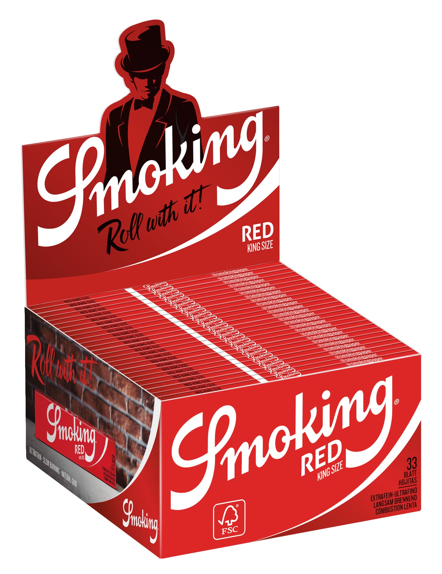 Smoking Paper King Size Red / Rot - Longpapers