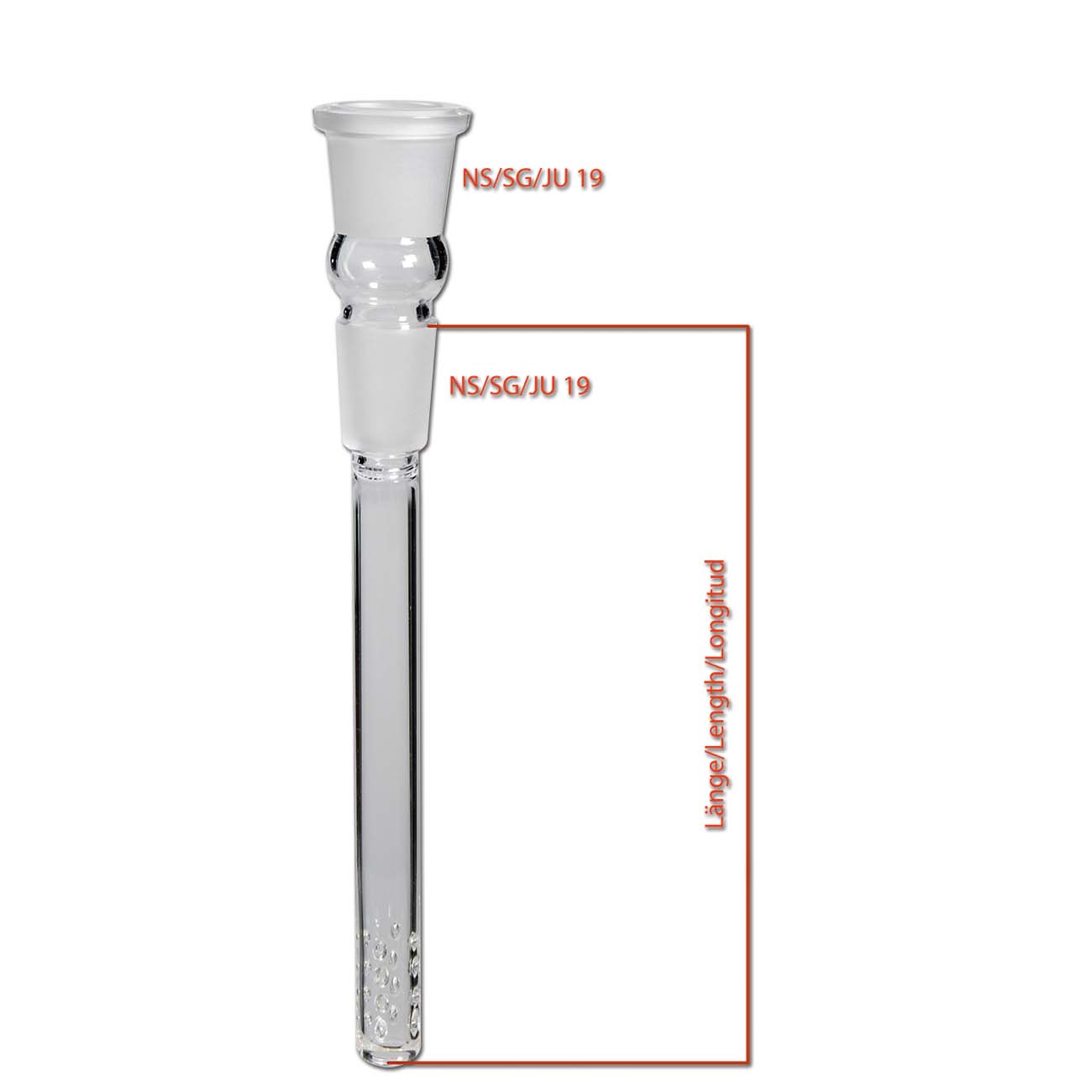Ehle. Glaschillum -  Diffusorchillum im NS 14,4 & 18,8er Schliff - dein-Onlineheadshop.de